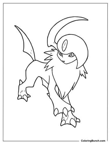 Absol for Coloring Fun