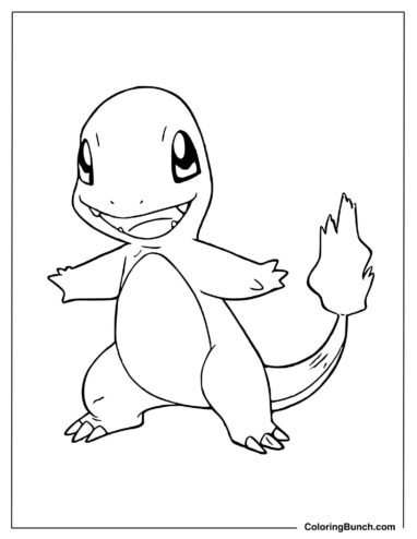Charmander Coloring Page