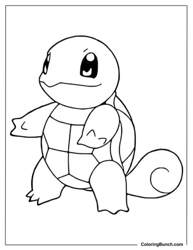 Easy to Color Squirtle
