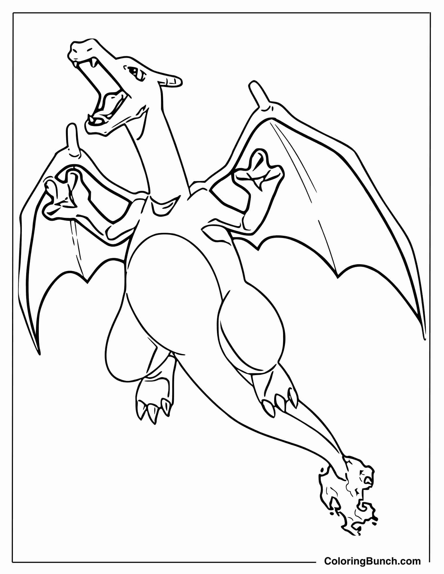 Charizard Coloring Pages Free PDF Printables Charizard Coloring Pages Free PDF Printables