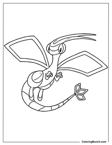 Flygon Pokemon Coloring Image