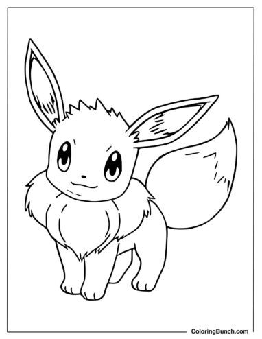 Free Eevee Coloring Sheet