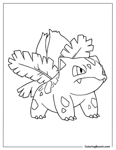 Ivysaur For Coloring