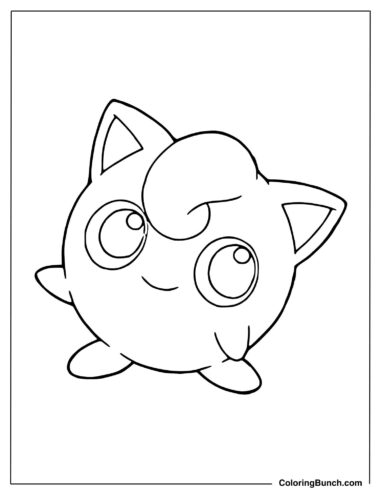 Jigglypuff Printable Outline