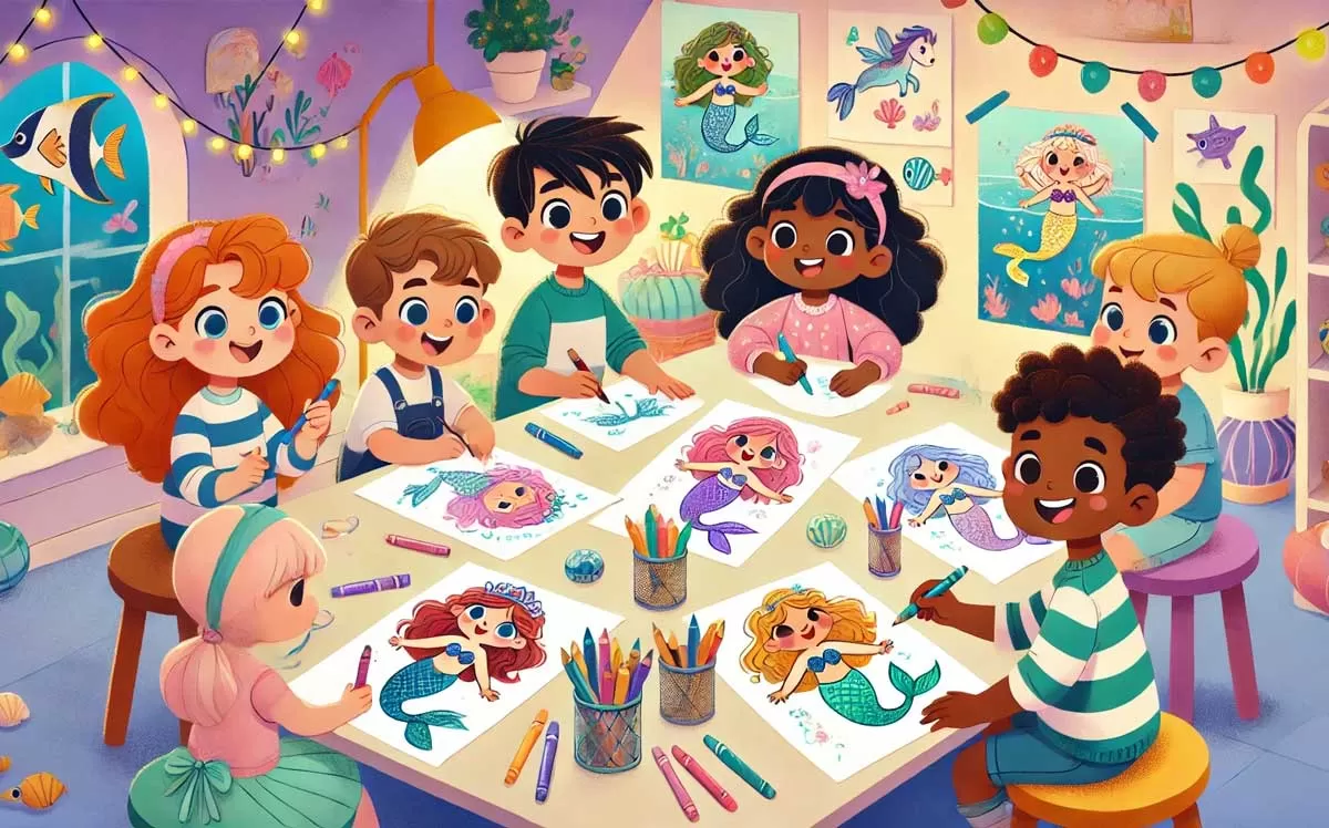 Mermaid Coloring Pages