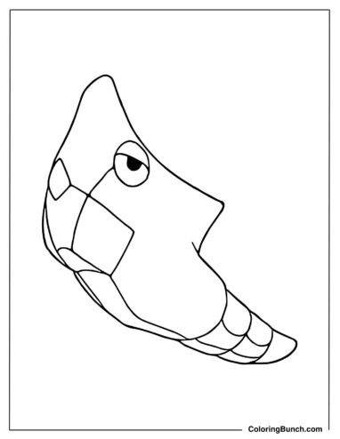 Metapod Coloring Sheet