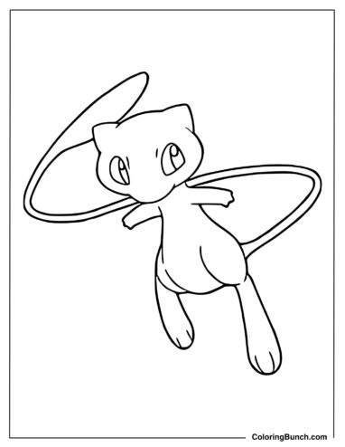 Mew Kids Coloring Sheet