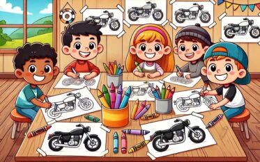 Motorcycle Coloring Page