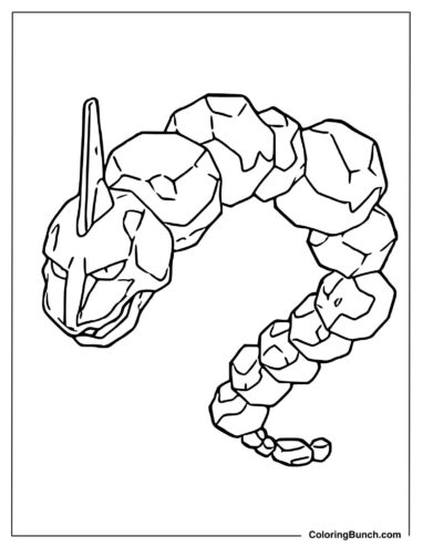Onix Coloring Page
