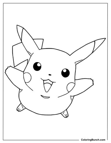 Pikachu Coloring Page