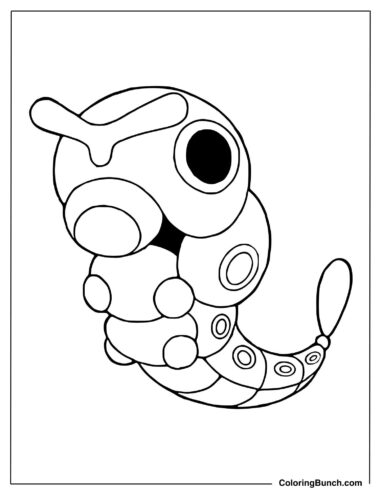 Printable Caterpie Picture for Kids