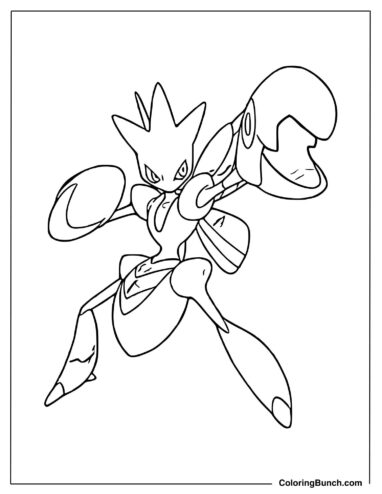 Scizor Pokemon Picture to Color