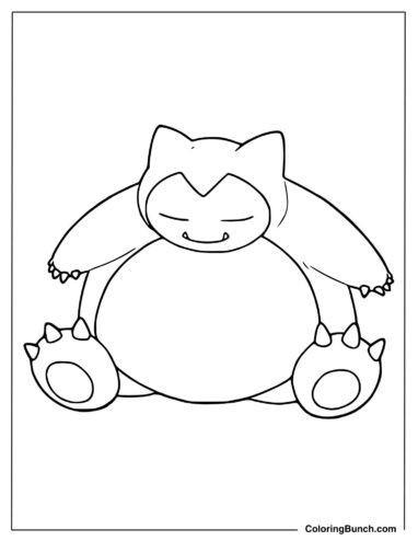 Snorlax Coloring Image