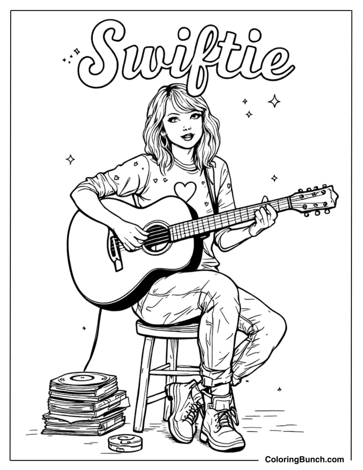 Taylor Swift Coloring Pages (Free PDF Printables)