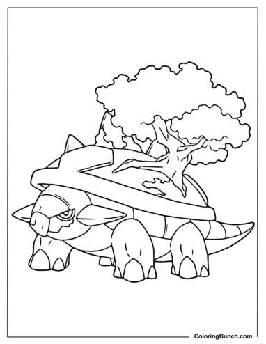 Torterra Pokemon Coloring