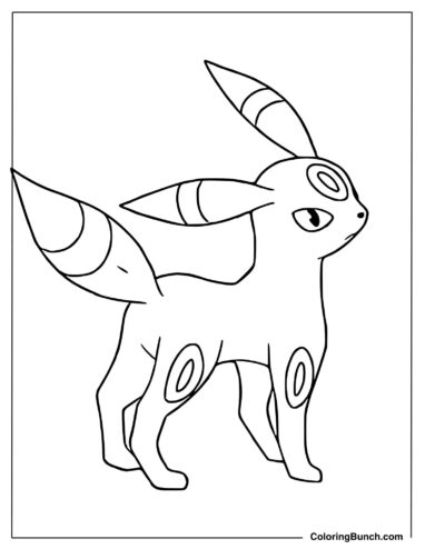 Umbreon Coloring Image