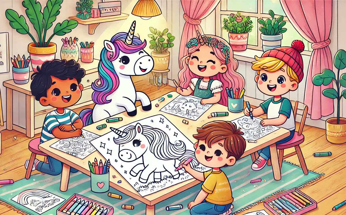 Unicorn Coloring Pages